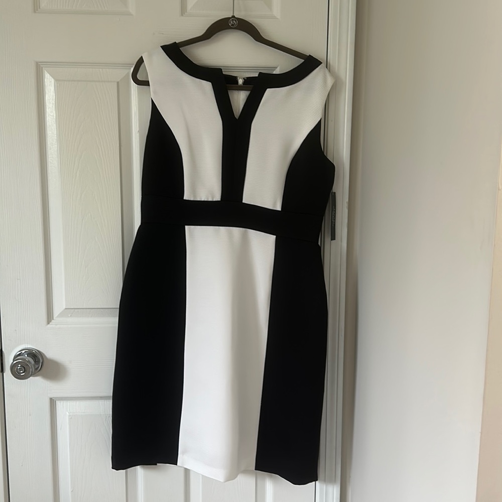 Tahari Color Block Dress